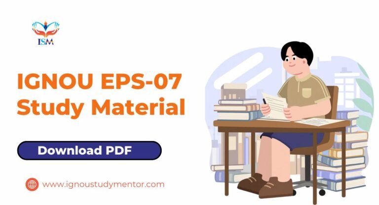 IGNOU EPS-07 Study Material