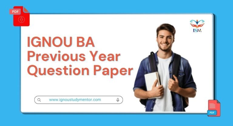 IGNOU BA Previous Year Question Paper