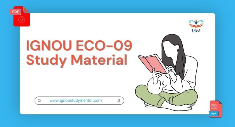 IGNOU ECO-09 Study Material 