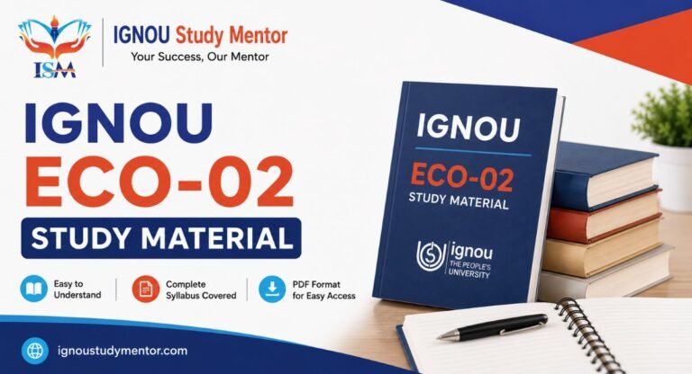 IGNOU ECO-02 Study Material
