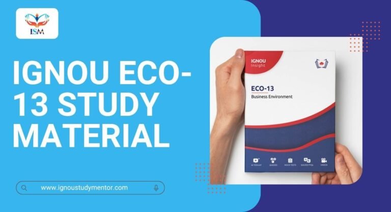 IGNOU ECO-13 Study Material