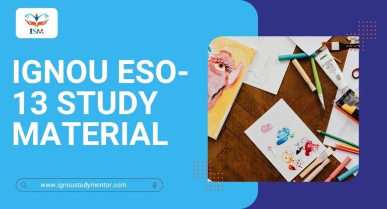 IGNOU ESO-13 Study Material
