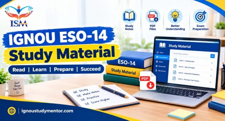 IGNOU ESO-14 Study Material