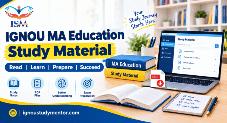 IGNOU MA Education Study Material